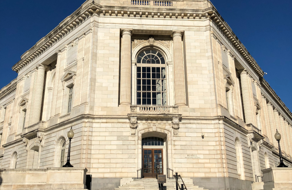 Municipal office building conveying the shift toward digital procurement systems that support strategic public sector goals