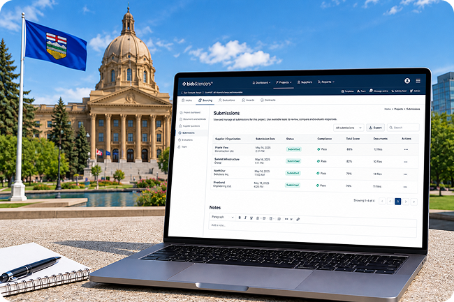 Alberta procurement software for public buyers