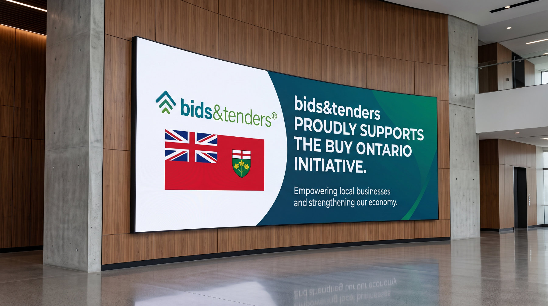 bids&tenders proudly supports the Buy Ontario initiative, empowering local businesses and strengthening the economy